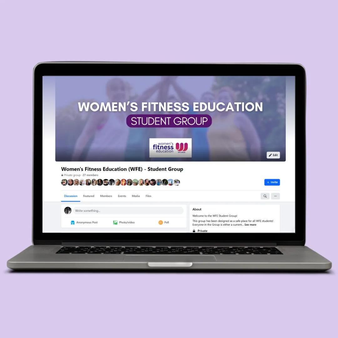 women's fitness education - student group