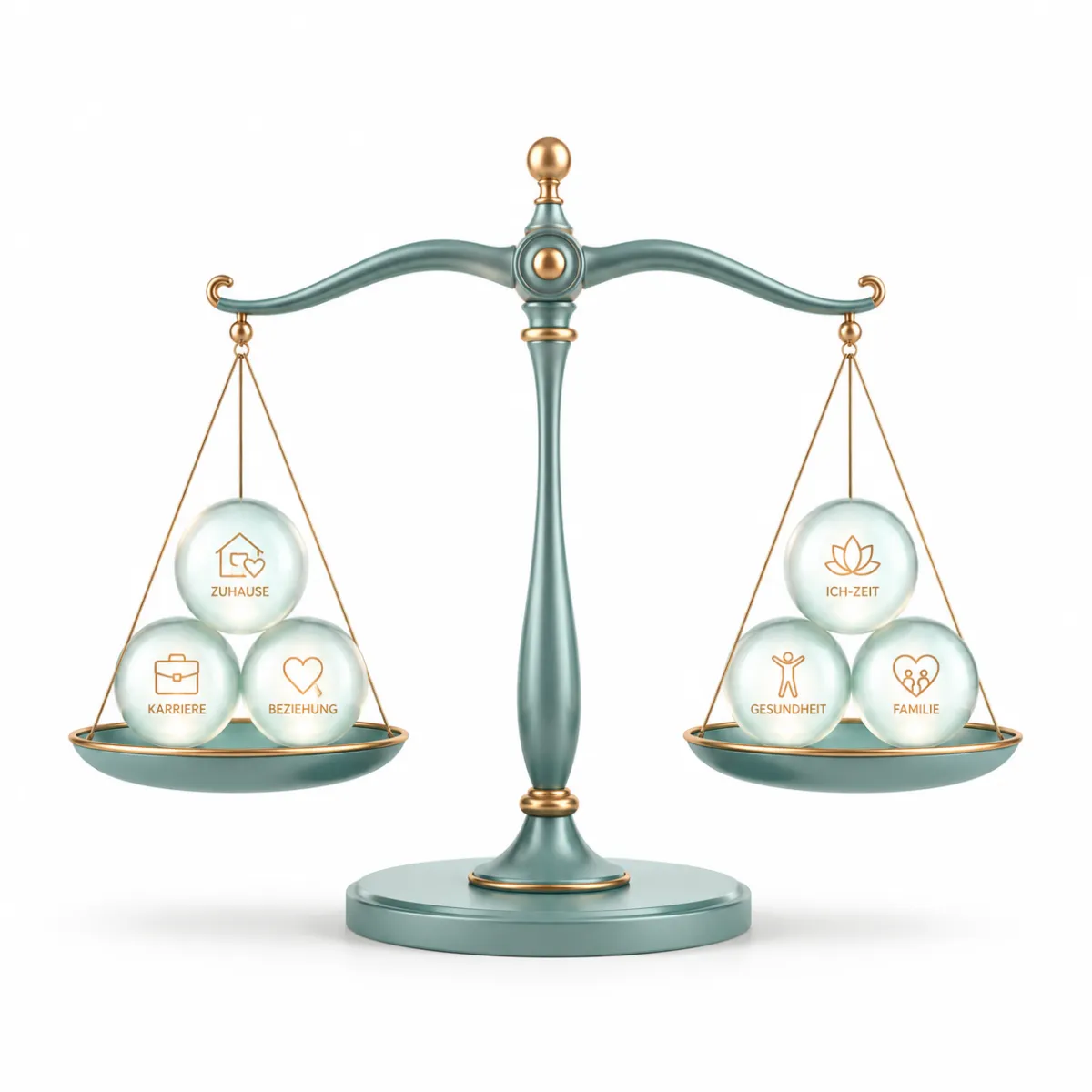 Altag Balance zwischen Belastungen