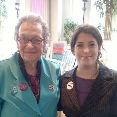 a photo of advocate Sylvia Lask and I at the Mental Health Association of New York State Annual Dinner and Charity Fundraiser Auction