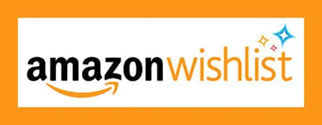 Amazon Wishlist Logo, orange and white box