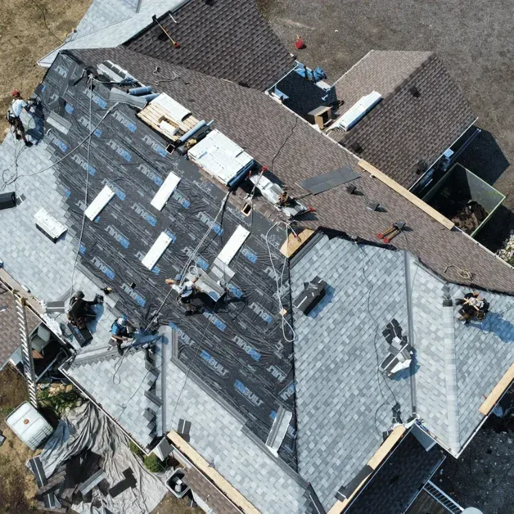 Residential roof replacement project in Calgary Alberta