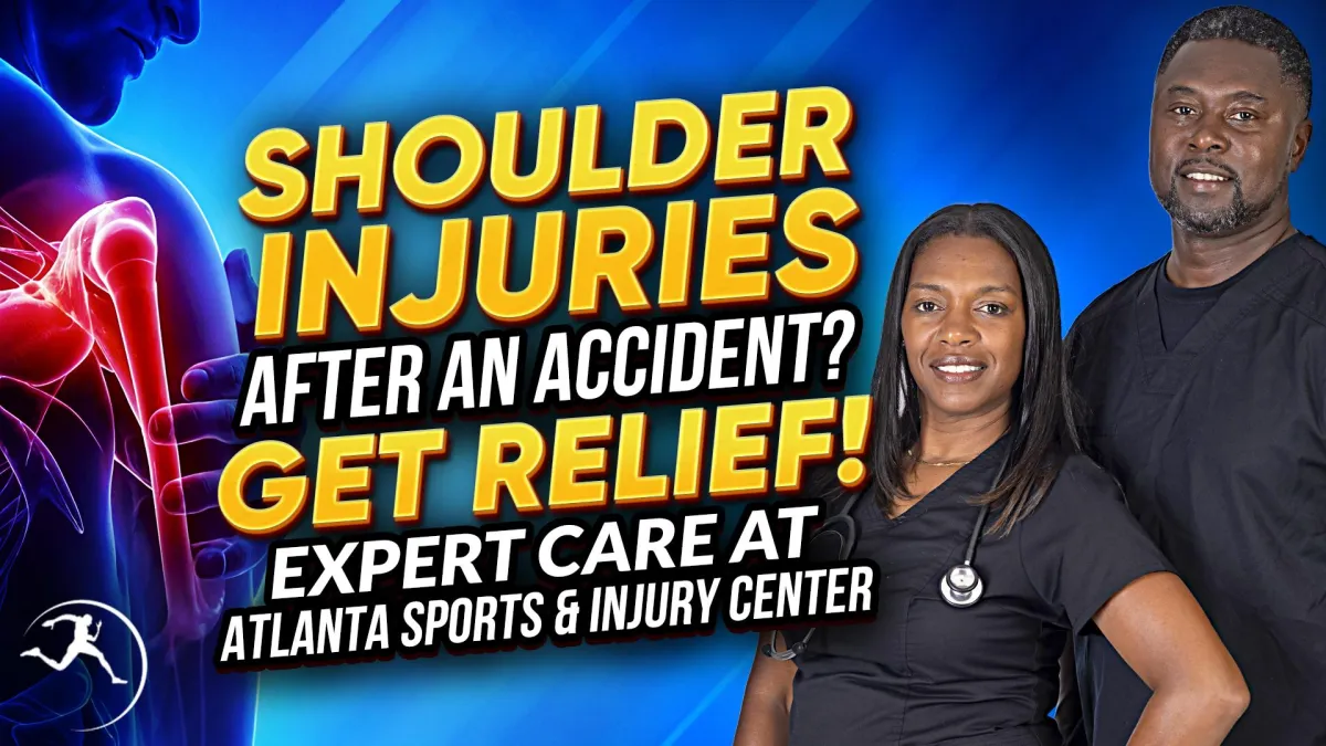Atlanta chiropractor helping car accident patient