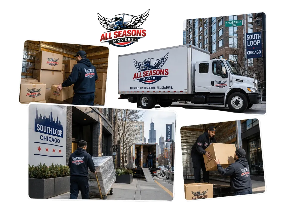 south loop movers shifting material