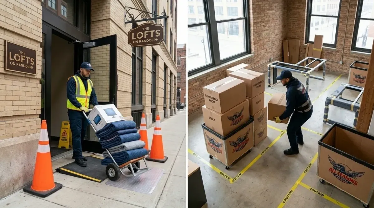 west loop movers moving office furnitures