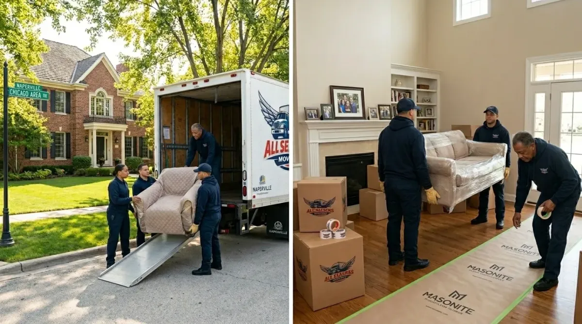 naperville local movers moving furniture