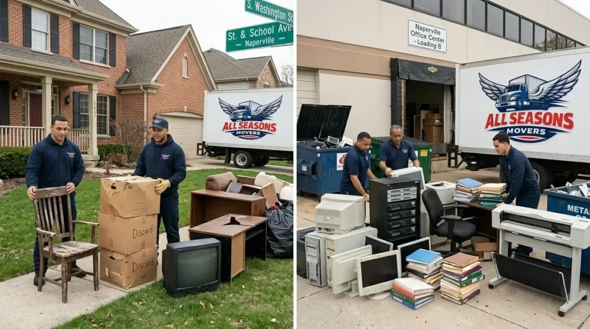 junk removal naperville il, moving furniture