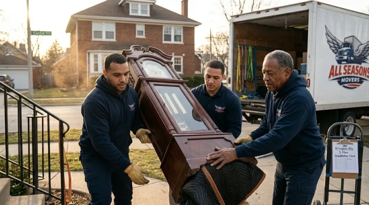 movers arlington heights, moving heavy clock