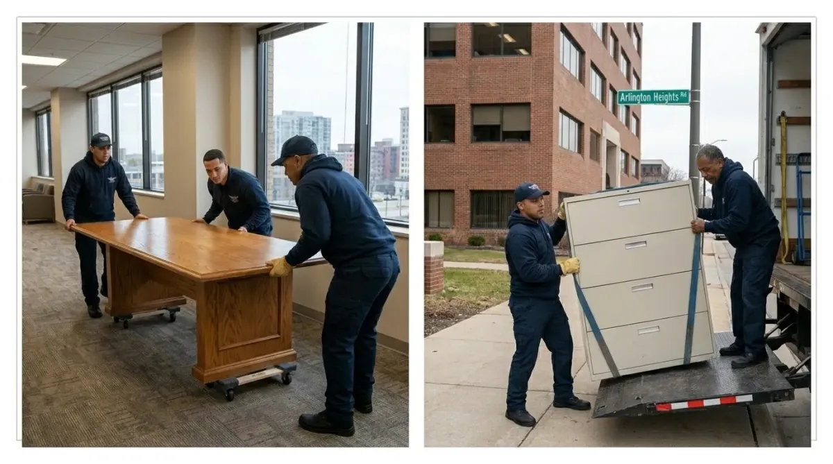 commercial movers arlington heights il, moving office furniture