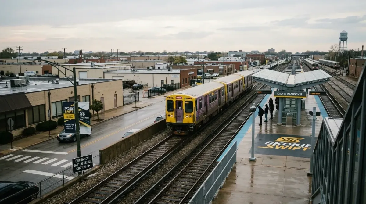 yellow line skokie