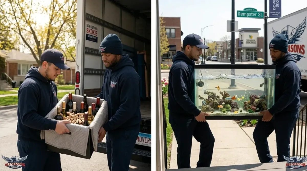 specialty item movers skokie moving aquarium