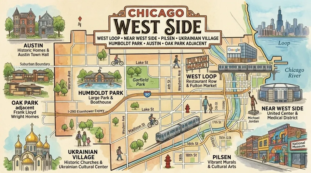 chicago west side map