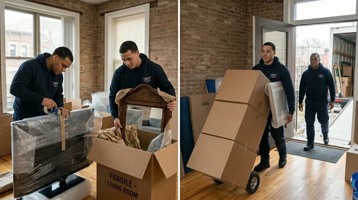 apartment movers chicago packing boxes