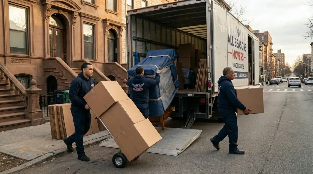All Seasons Movers moving small shipment from chicago