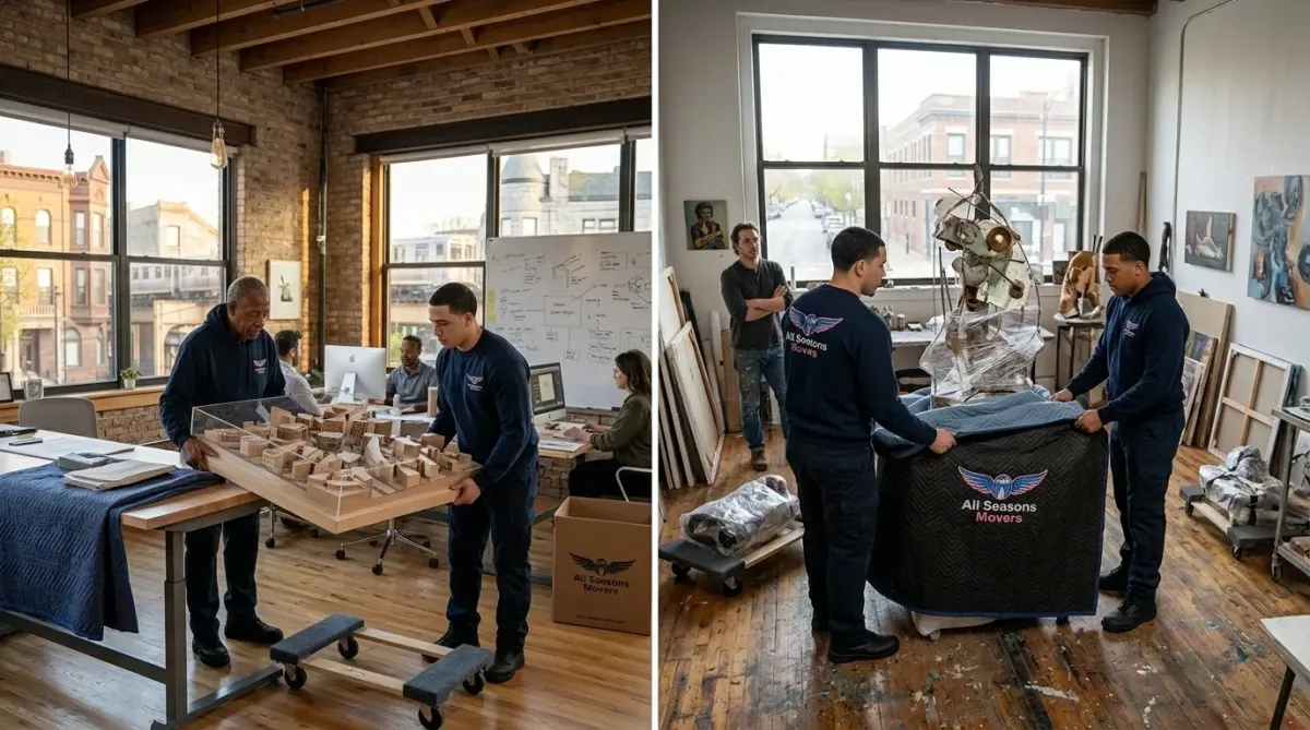 movers logan square, moving and working in creative spaces
