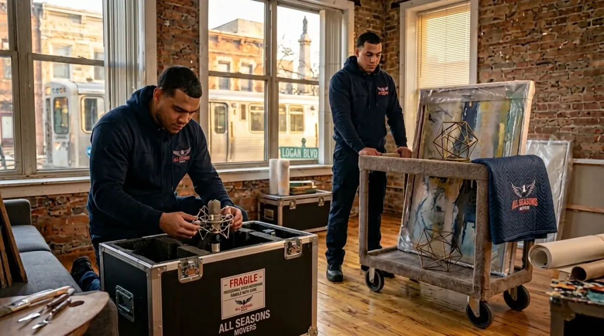 logan square movers, moving artist and musician stuff