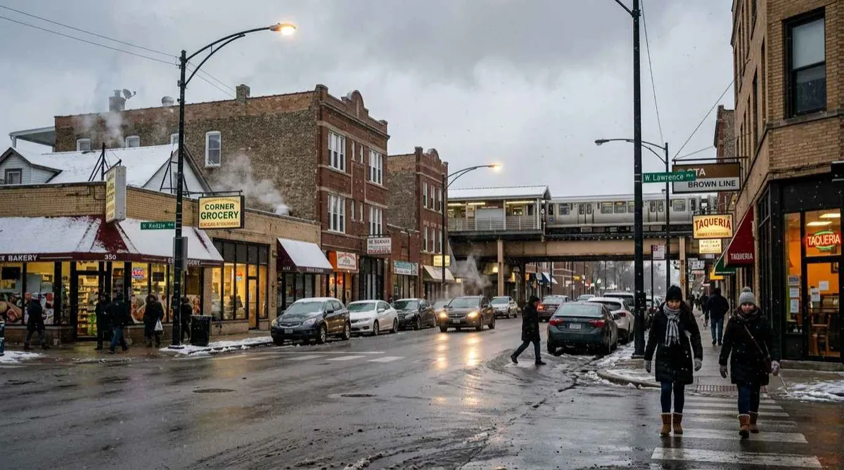 Albany Park weather conditions throughout the year in Chicago, Illinois