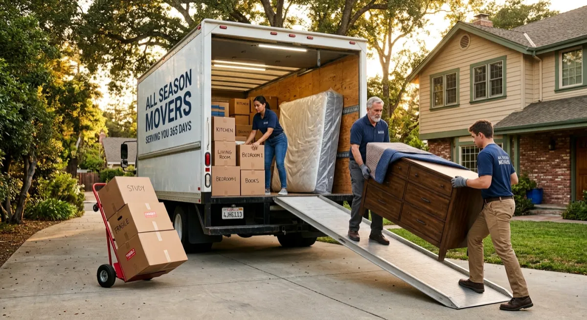 Apartment movers in Chicago handling furniture and household belongings