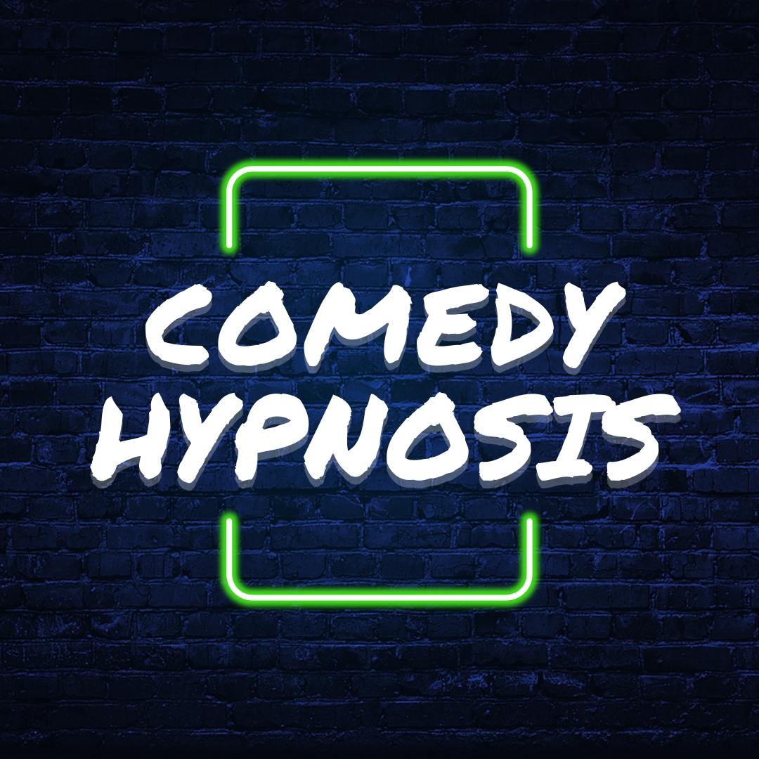 Comedy hypnosis show - volunteers on stage with Randy Andrews