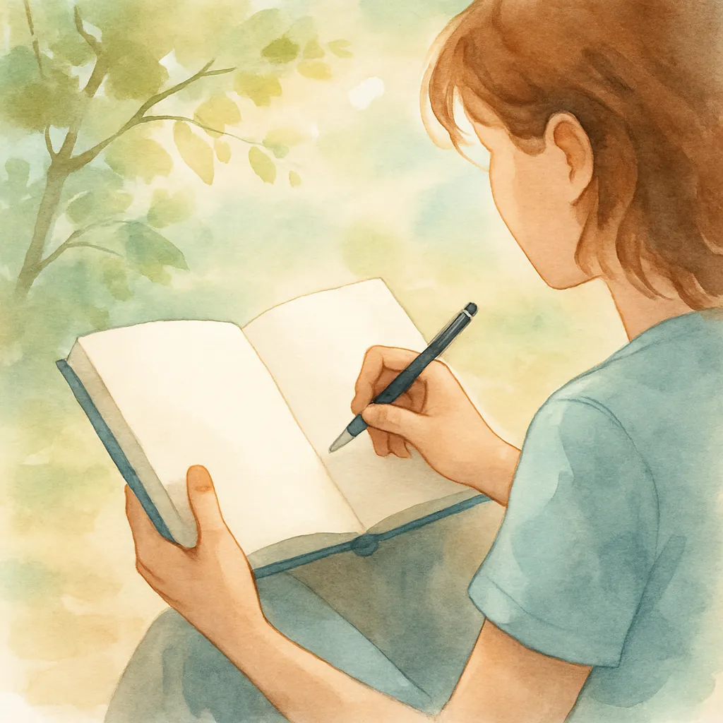 Enlarged image of reflection cards showing how they link to journal page. 