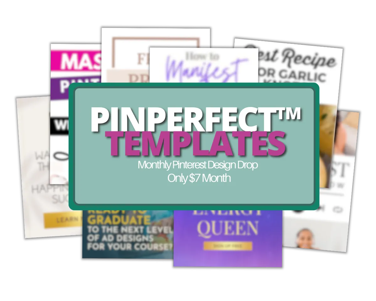 Pintrest Pin Design Templates Monthly Membership