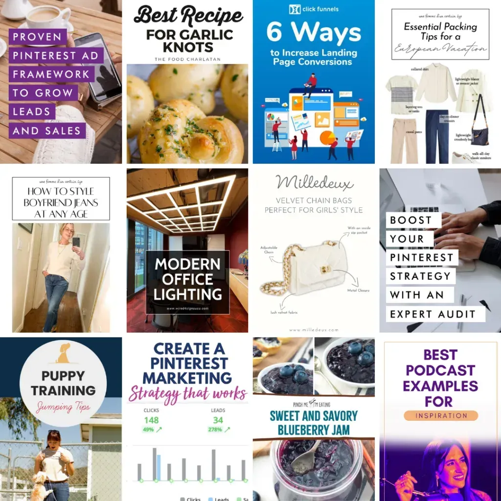 Custom Pinterest pin design example for ecommerce brand