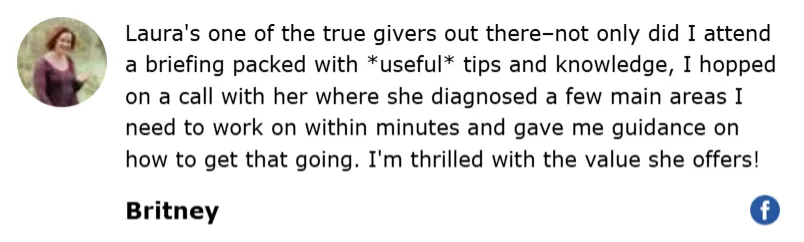 Testimonial for Month 2