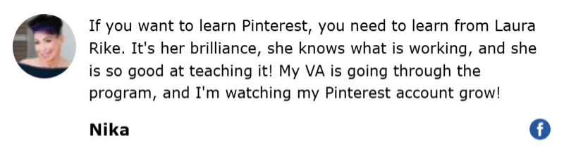 Testimonial for Month 1