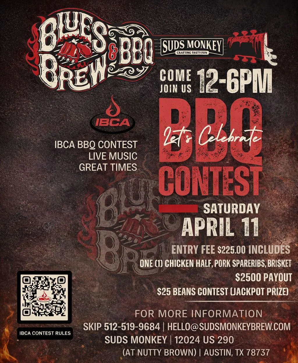 Sponsor badge featuring a local craft brewery logo on a clean white background.