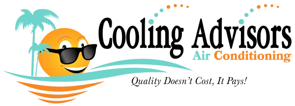 Cooling Advisors Air Conditioning logo with tagline Quality Doesn’t Cost, It Pays