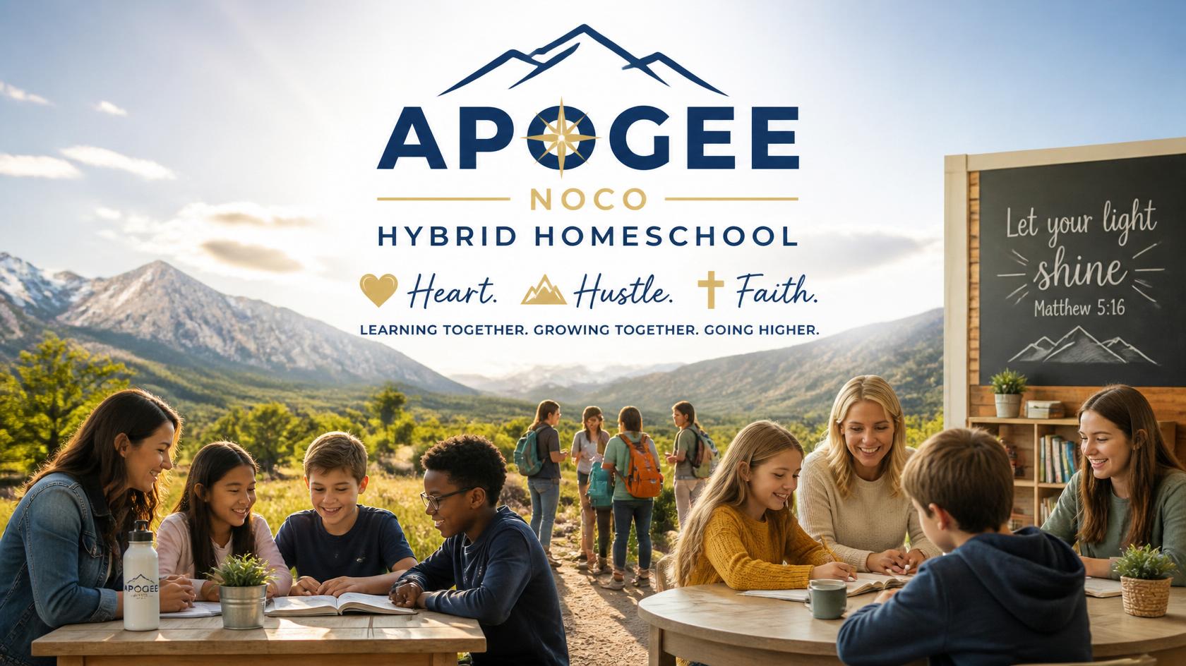 Hybrid Homeschool in Northern Colorado | Heart, Hustle & Faith at Apogee NOCO