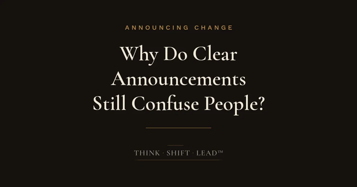 Title Card: Why Do Clear Announcements Still Confuse People