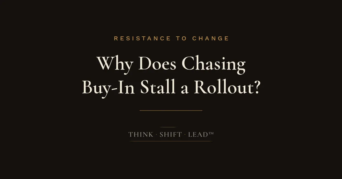 Why does Chasing Buy-In Stall a Rollout?