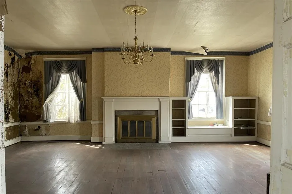 brown and grey room interior