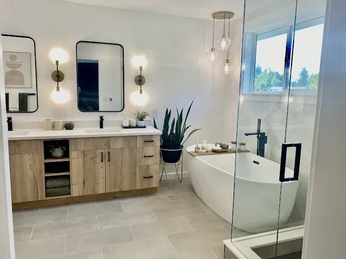 Spa-like Bathroom Remodel in Issaquah WA by General Dynamics Contracting
