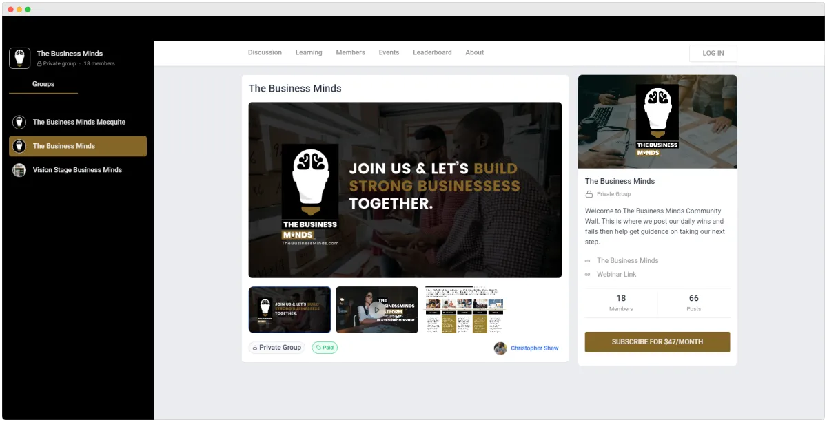 Community of partners and founders collaborating