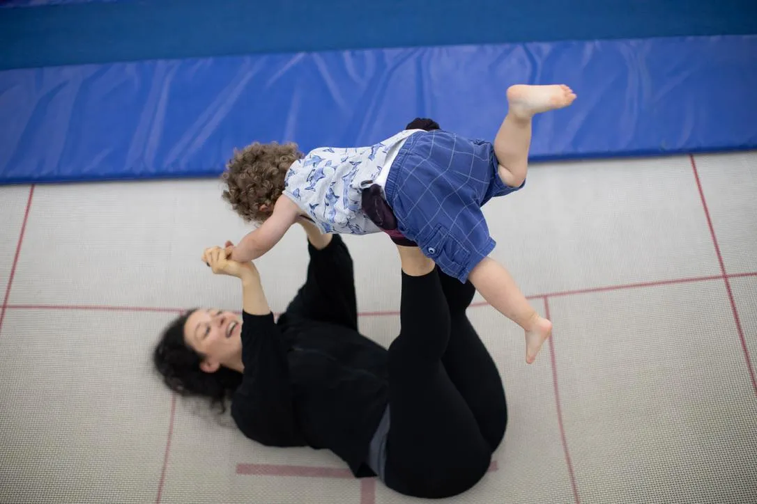 Child engaging in therapeutic trampolining in Fort Worth, Texas