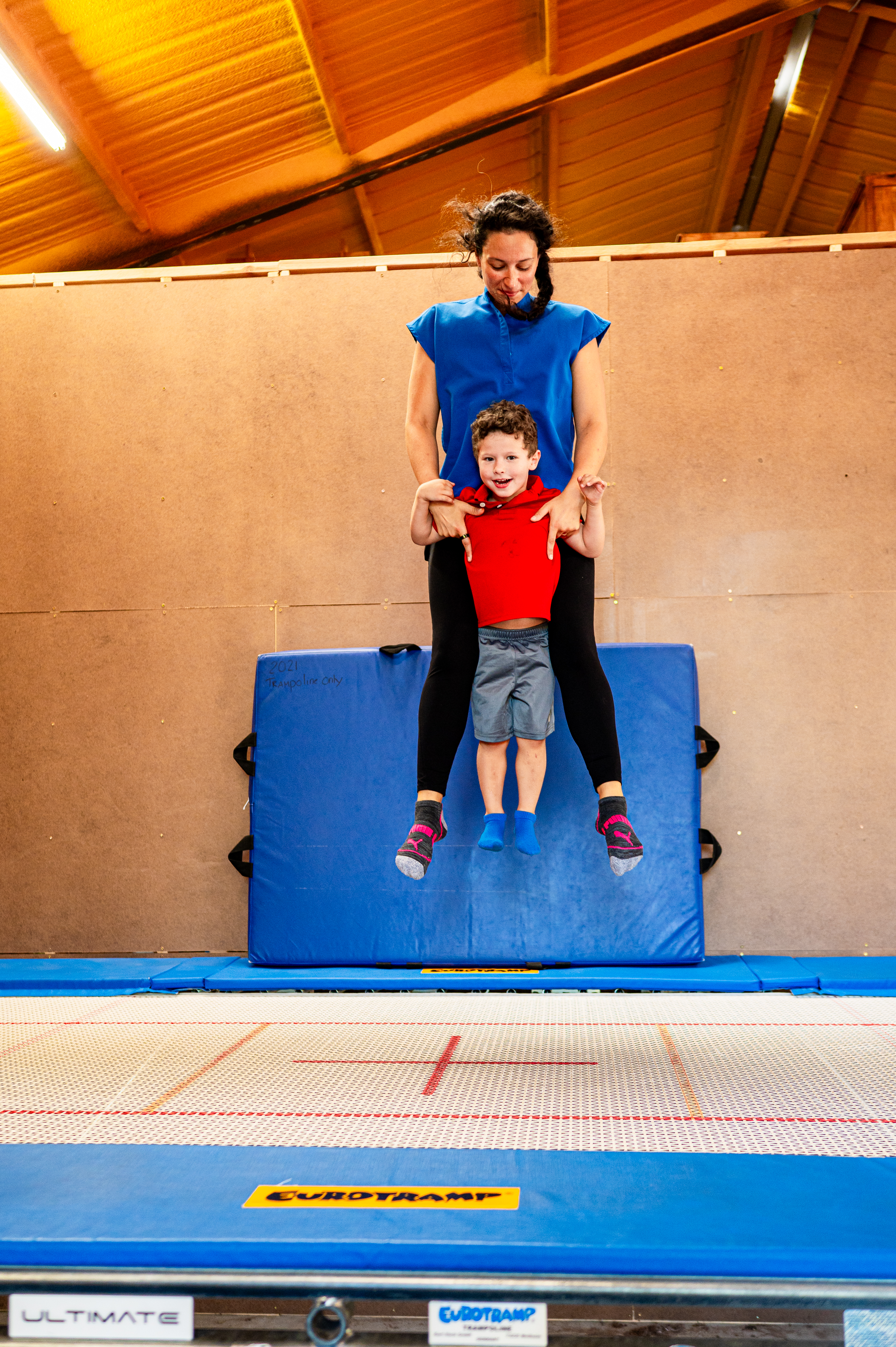Child engaging in therapeutic trampolining in Fort Worth, Texas