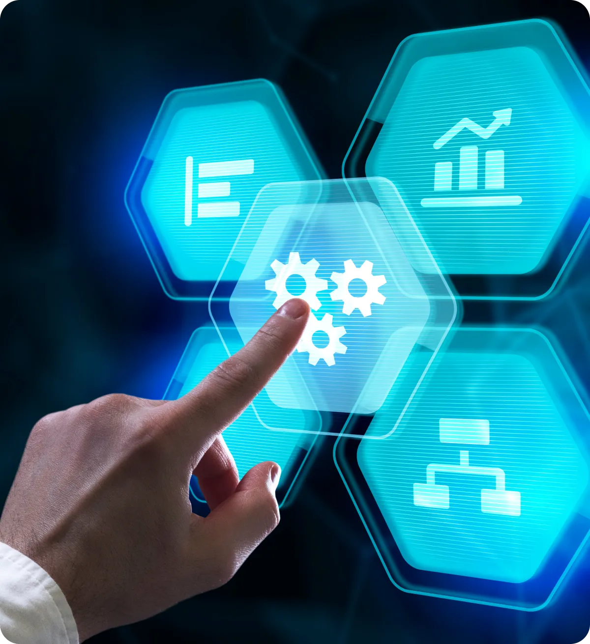 Business system streamlined through a full automation workflow