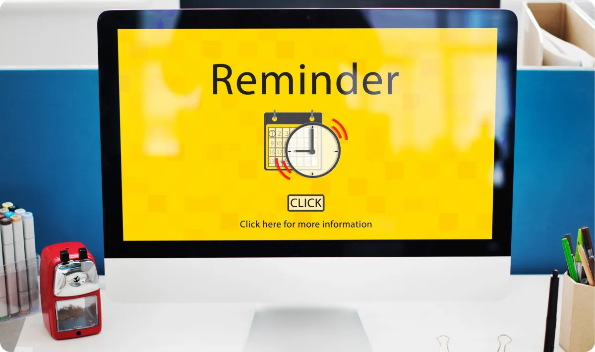 Automated reminders reducing client no-shows