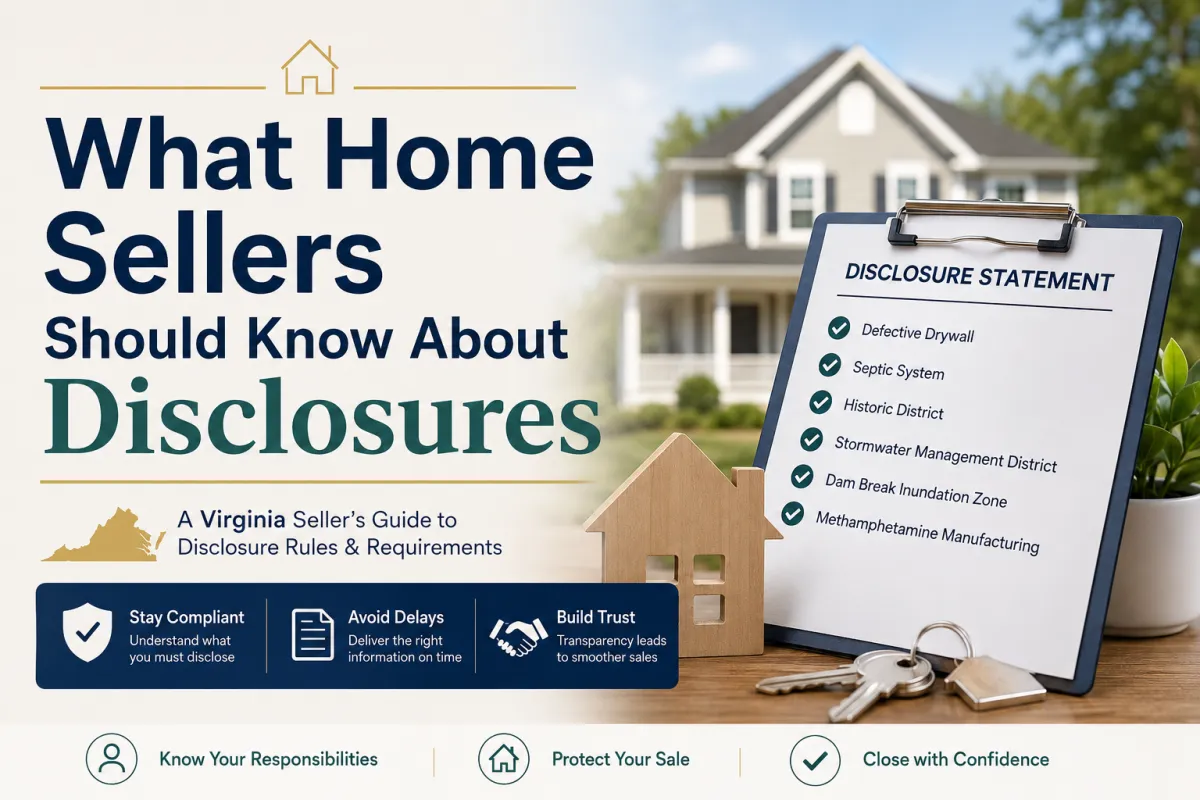 What Home Sellers Should Know About Disclosures in Virginia (2026 Guide)