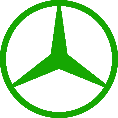 Green steering wheel icon
