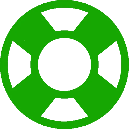 Green Life Saver Icon