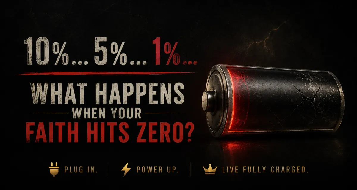LIVE FULLY CHARGED 10%... 5%... 1%... What Happens When Your Faith Hits Zero?