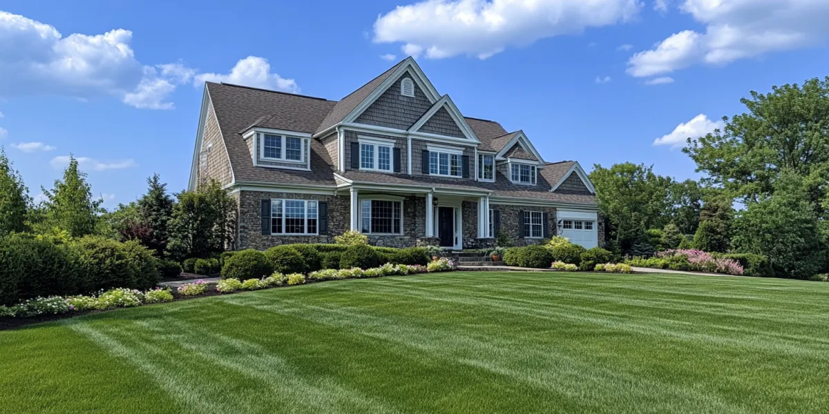 Landscaping project by The Lawn Ranger NJ, featuring a professional website designed by Digital Venture HQ to highlight their lawn care and landscape design services.