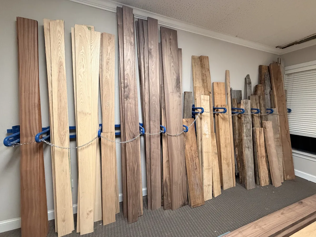 Lumber boards at Carolina Woodcraft & Supply