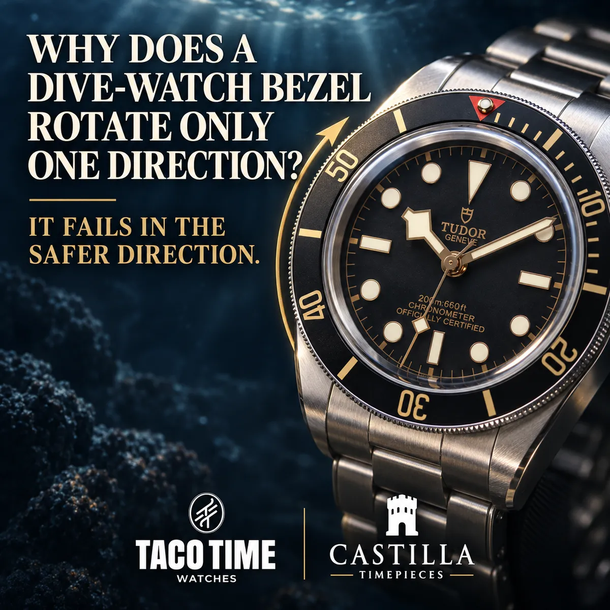 Why Does a Dive-Watch Bezel Rotate Only One Direction?