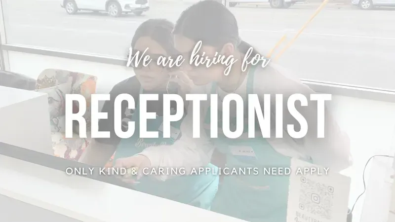 We're hiring receptionists