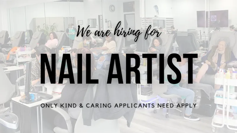 We're hiring nail artists