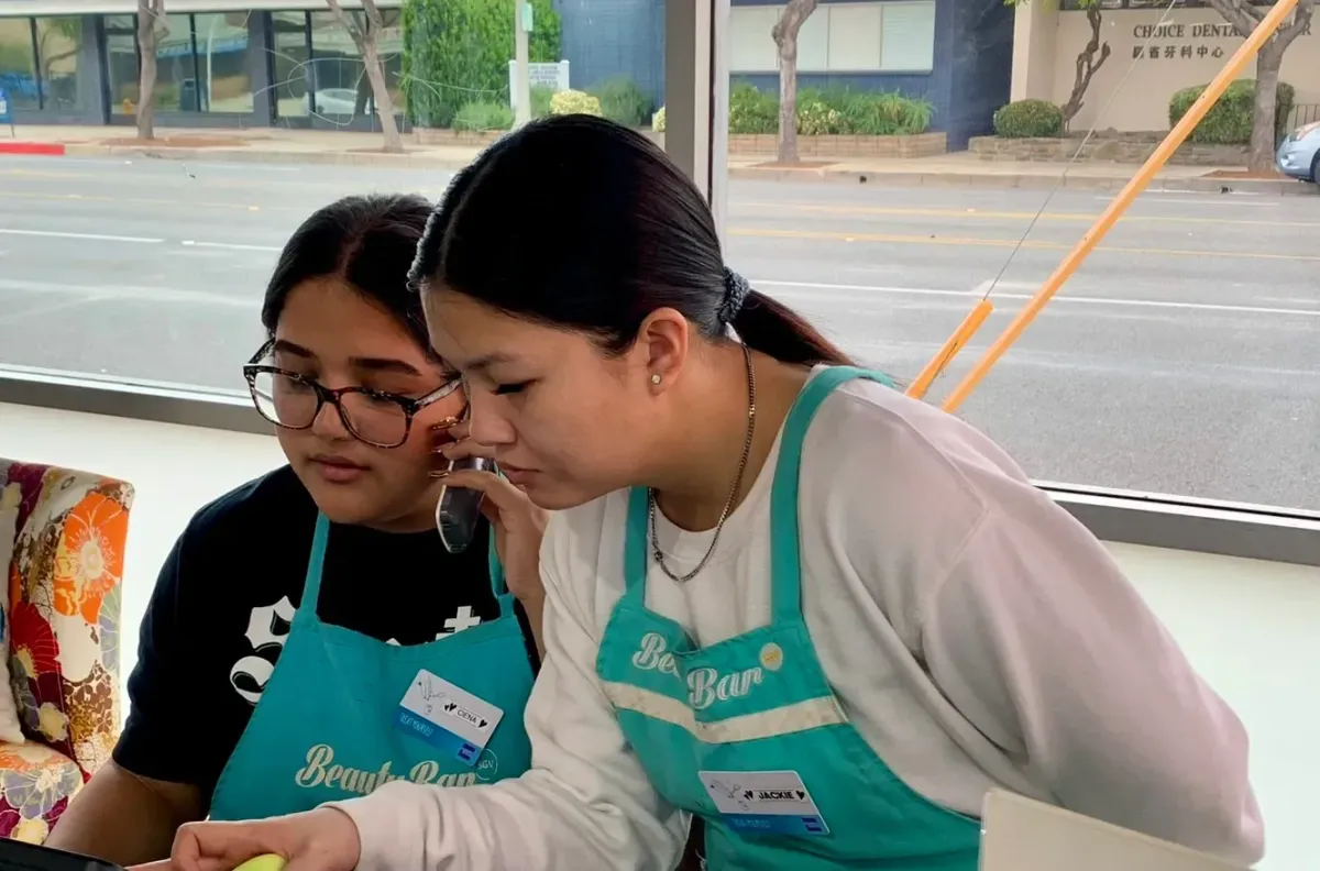 Our outstanding receptionists at BeautyBar SGV