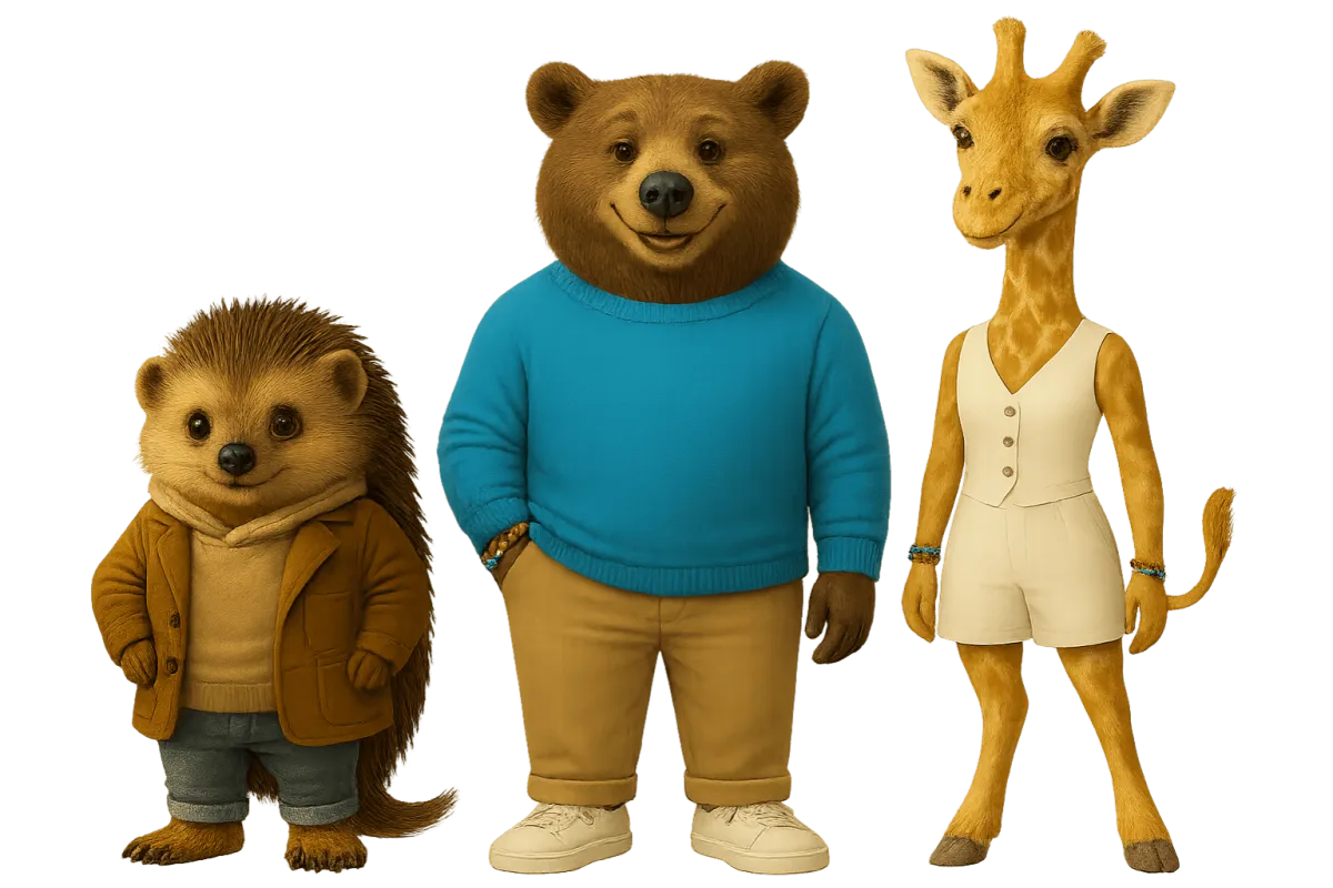 Glowing Forward characters